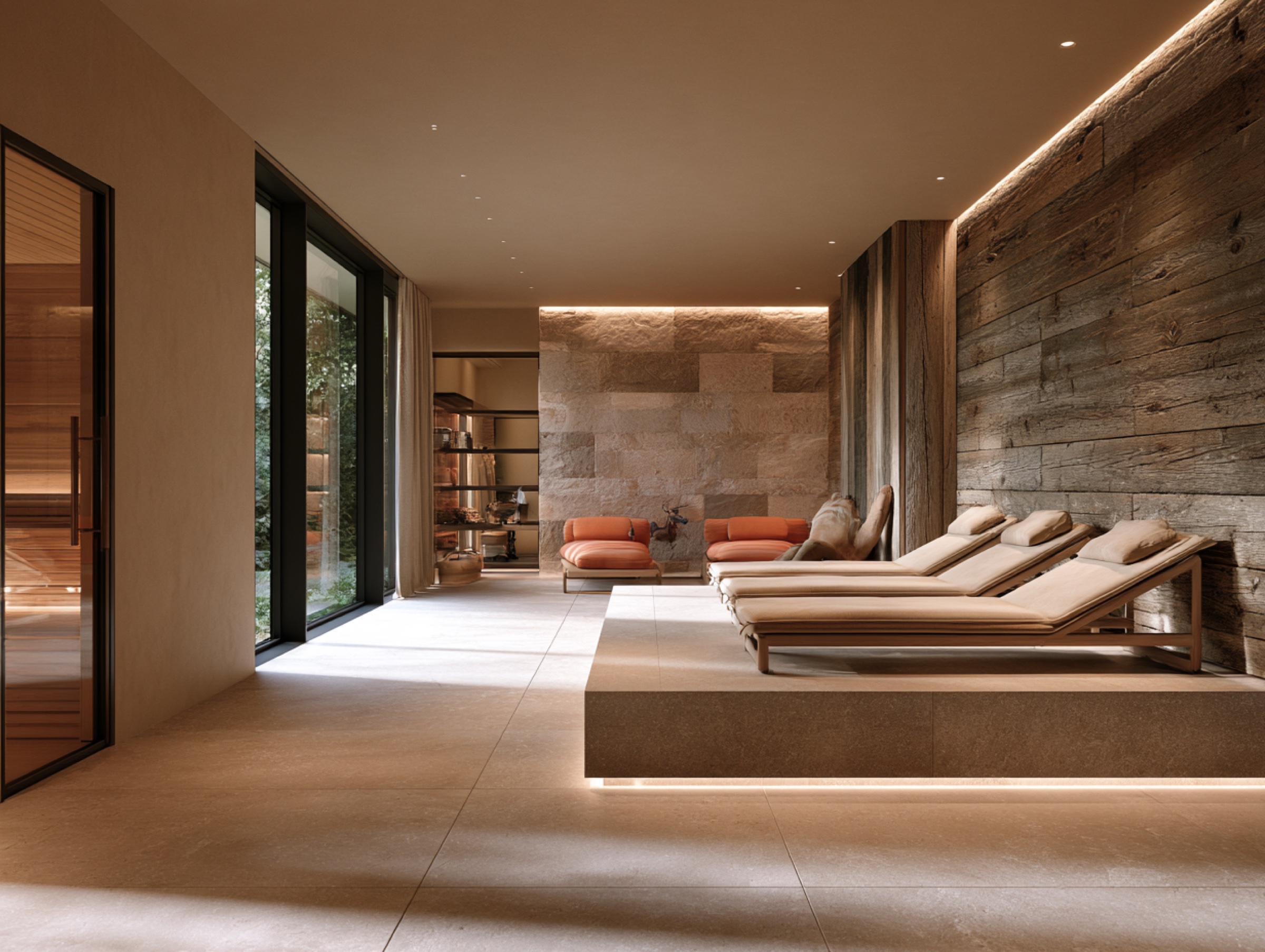 Visualisierung des Spa-Raums mit Midjourney
